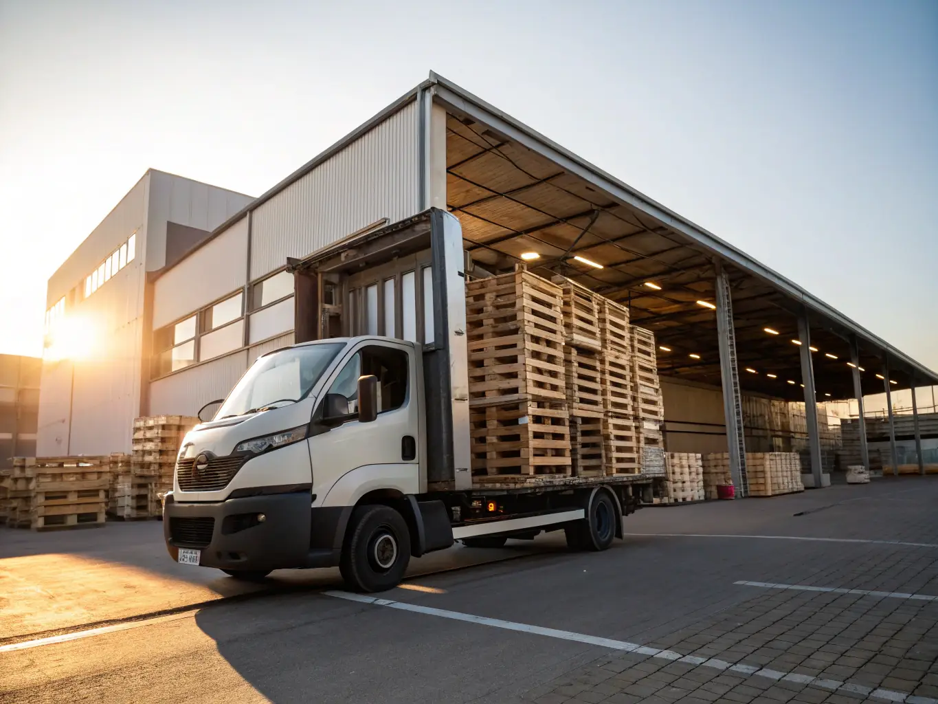 An image showing a Sargaalsare truck delivering fresh food supplies to a local grocery store, highlighting the company's commitment to food safety and timely delivery.